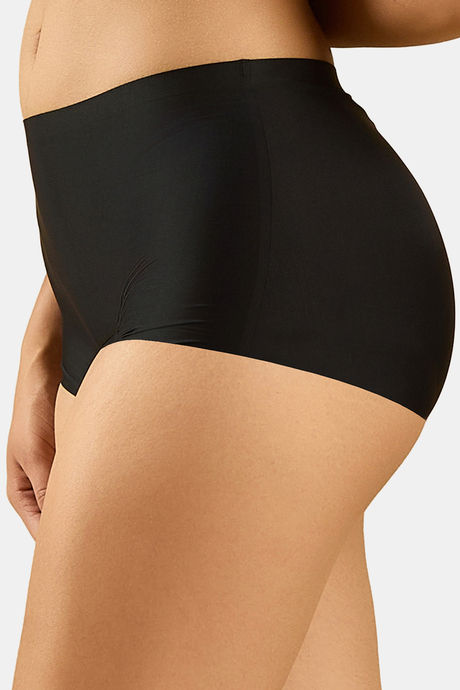 Soie Seamless Mid Waist Full Coverage Boy Shorts With No Visible Panty Line (Pack Of 2) - Multicolor — image 3